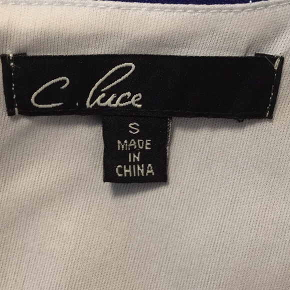 C. Luce Royal and White Dress - Picture 3 of 4